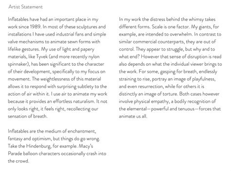 The Guide to Writing an Artist Statement - The Artist