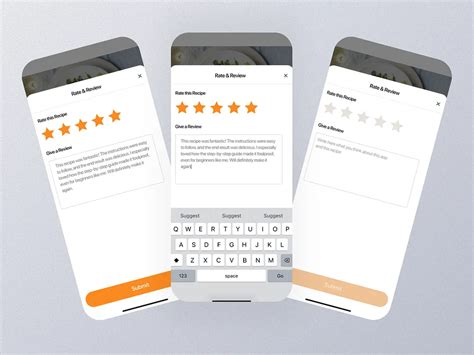 Rate And Review Interface designs, themes, templates and downloadable ...