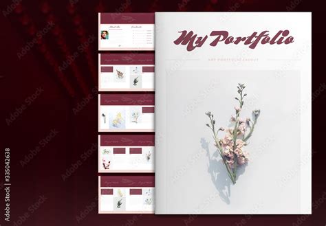 Art Portfolio Brochure Layout Stock Template | Adobe Stock