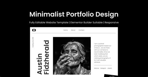 Minimalist Portfolio Design #323558 - TemplateMonster