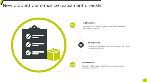 New Product Performance Assessment Checklist PPT Example