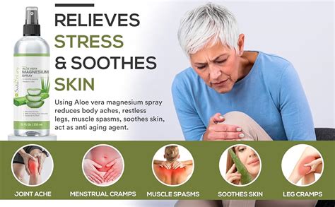Amazon.com: Topical Magnesium Spray with Aloe Vera - Pure Magnesium Oil ...
