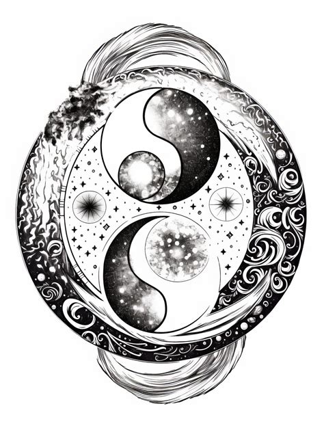 Premium AI Image | Harmonious Unity Exquisite Yin and Yang Coloring ...