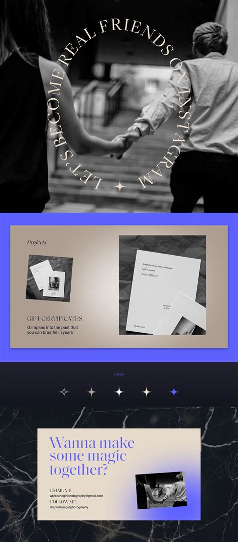 PORTFOLIO/ Presentation Design for Photographer on Behance