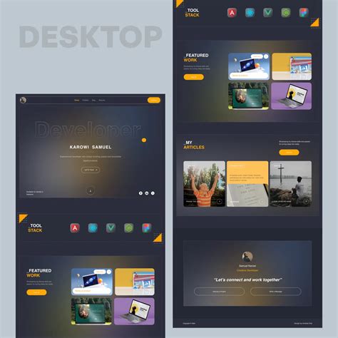 Responsive Portfolio Design Concept - WNW