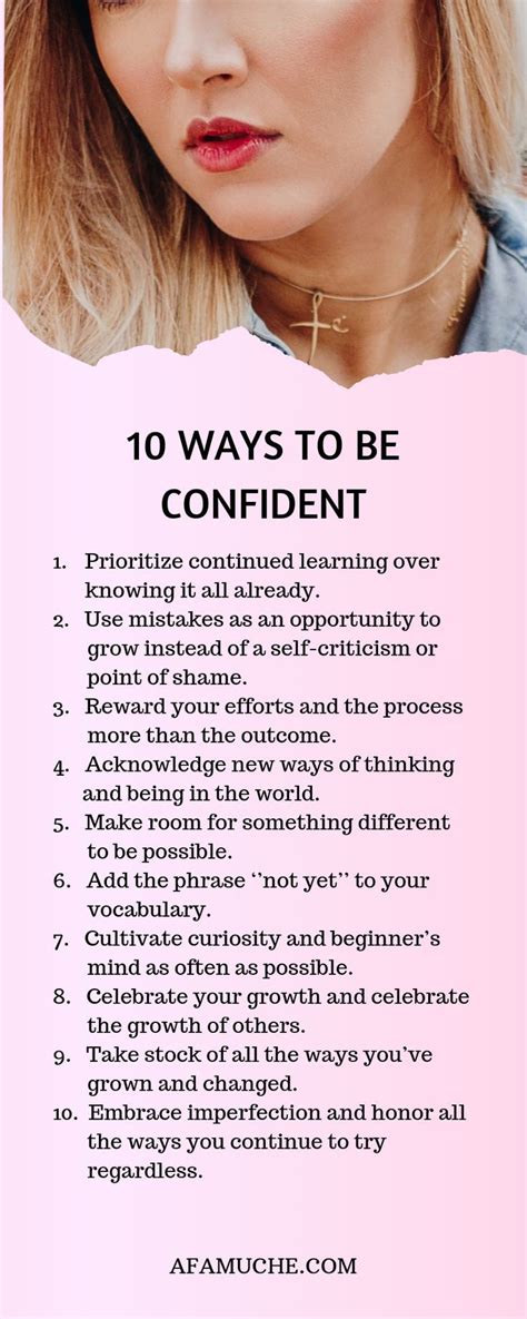 10 Ways to be confident Infographic - | Self improvement tips, Self ...