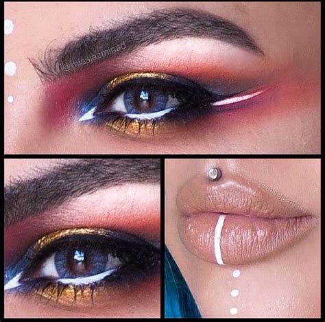 Incredible eye and lip makeup by @missjazminad