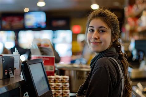 Photography of professional cashier | Premium AI-generated image