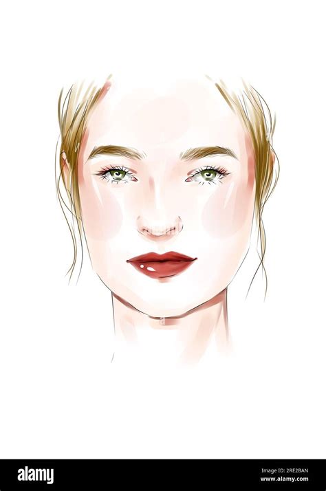 Makeup chart Style Guide. Various face look types template. Infographic ...