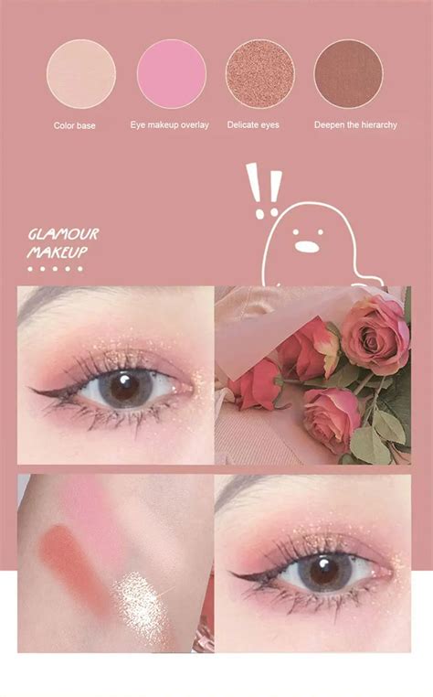 Custom Make Up Eyeshadow Palette Makeup Four-color Pearlescent Matte ...