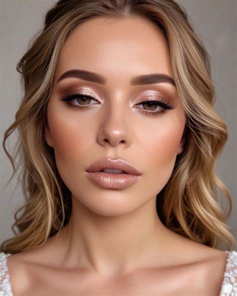 20 Soft Glam Bridal Makeup Looks : Golden Glow Bridal Glam