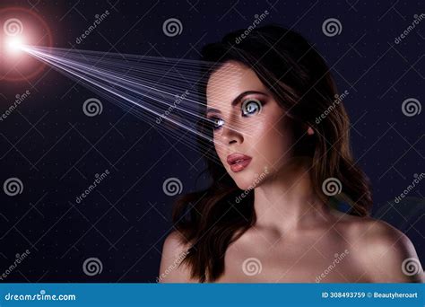 Creative Collage of Pretty Lovely Girl Beauty Studio Salon Makeup ...