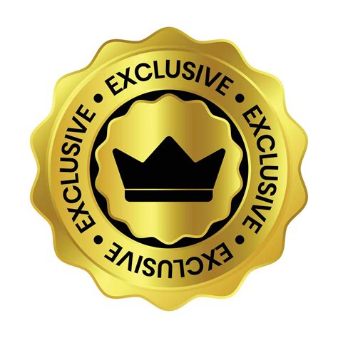 Glossy Exclusive Stamp, Exclusive Label, Exclusive Icon Vector ...