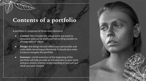 Dark Elegant and Stylish Portfolio Presentation