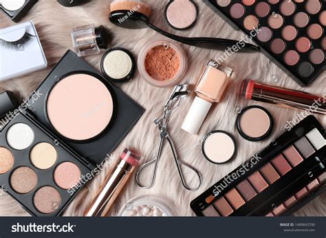 Set Different Professional Makeup Products On Stock Photo 1489843700 ...