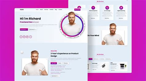 Responsive Portfolio Website Design: HTML, CSS &amp; JS