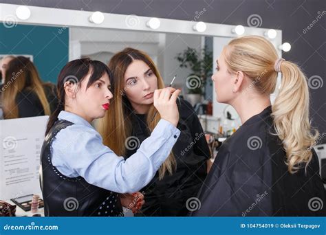Professional Makeup Teacher Stock Image - Image of face, beauty: 104754019