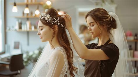 Free Bridal Hair Styling Image | Download at StockCake