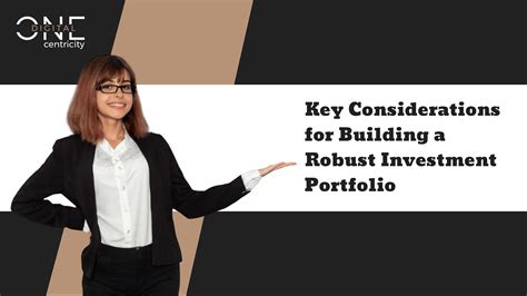 Key Considerations for Building a Robust Investment Portfolio - Centricity