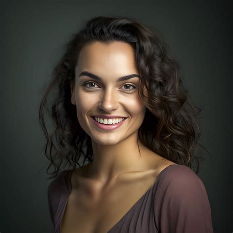 Free image: Studio portrait of Latin woman against gray background ...