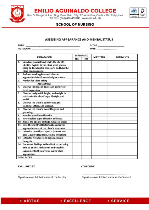 Assessing Appearance AND Mental Status - ` ASSESSING APPEARANCE AND ...