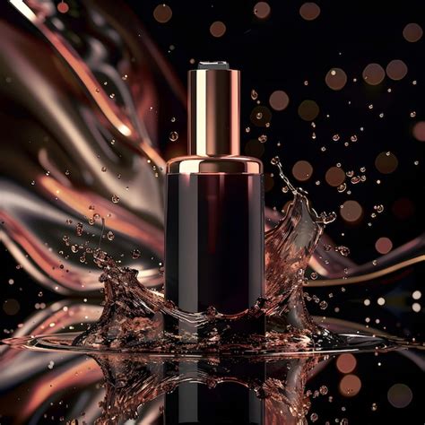 Premium Photo | Elegant Cosmetic Packaging with Glossy Liquid