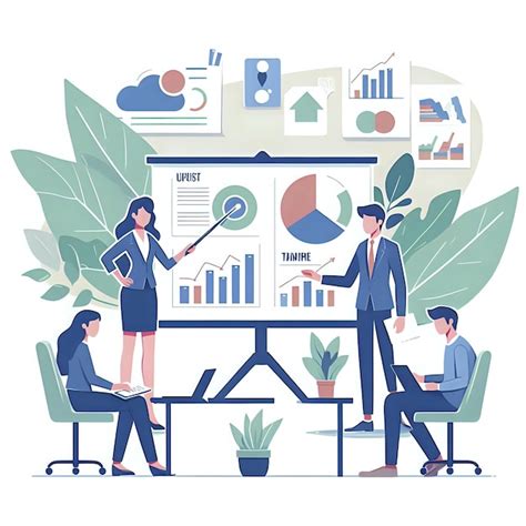 Premium Photo | Client presentation session concept flat design ...