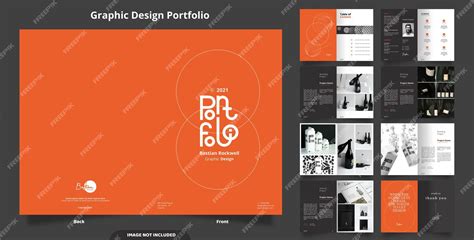 16 pages of minimalist portfolio design | Premium Vector