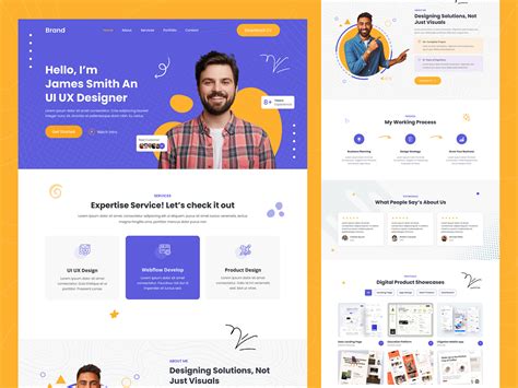 Personal Portfolio Website Landing Page by Aminur Tahmid on Dribbble