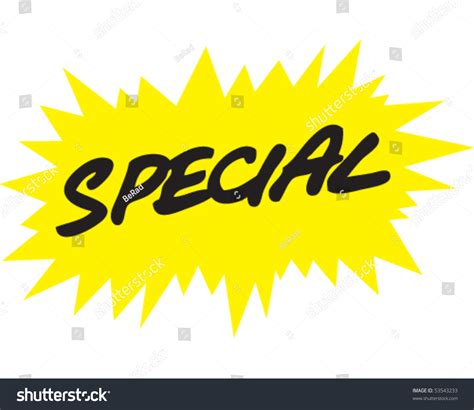 Special Sign Stock Vector (Royalty Free) 53543233 | Shutterstock