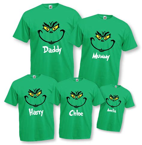 Personalised Name Christmas T-Shirt - Grinch Inspired – DecoMatters