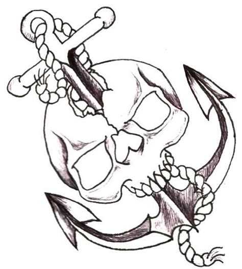Skull tattoo, Tattoos, Anchor tattoo