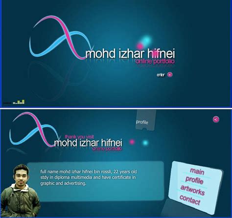 online portfolio interface by arttoiq on DeviantArt